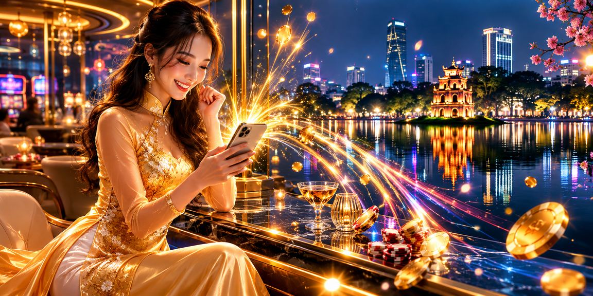 Người dùng sử dụng điện thoại di động truy cập nền tảng casino tại Hà Nội